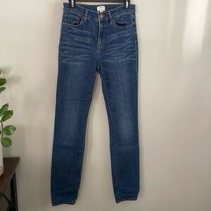 J CREW LOOKOUT HIGH RISE SKINNY JEANS SIZE 28T